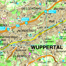 Karte Wuppertal | Landkarte