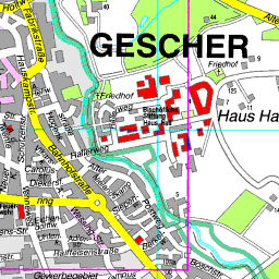 Stadtplan Gescher
