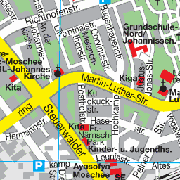 Stadtplan Hildesheim Himmelsthur - Top Sehenswürdigkeiten Stadtplan Hildesheim Himmelsthur - Top Sehenswürdigkeiten