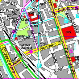 Stadtplan Dessau 1960 - Top Sehenswürdigkeiten Stadtplan Dessau 1960 - Top Sehenswürdigkeiten