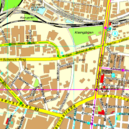 Stadtplan Darmstadt Innenstadt - Top Sehenswürdigkeiten